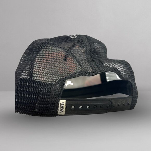 Vans Black Mesh Trucker Hat with Pink Tie Dye – Adjustable Snapback One Size - Picture 5 of 6
